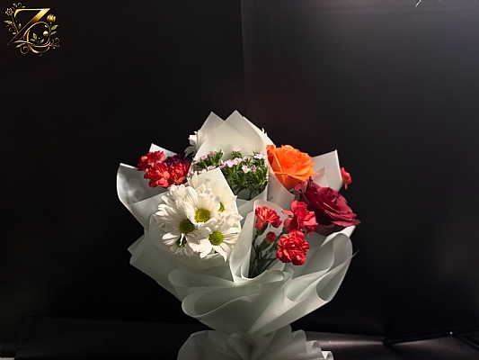 kar���k tasar�m tek g�l buket